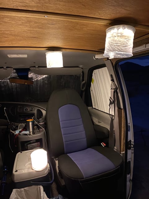 The Captain's passenger chair makes the back of the van so much roomier once you've pulled into your final destination