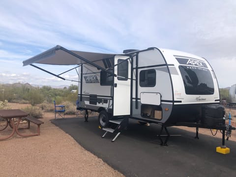Lightweight 2022 Apex nano with bunkbeds, and solar panel Towable trailer in Cupertino