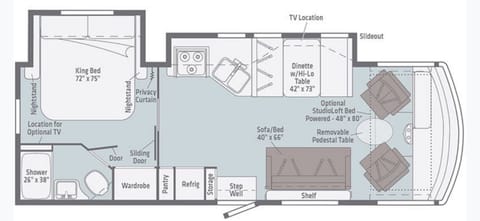 Cozy 2020 Winnebago Vista, King Bed Drivable vehicle in Arcadia