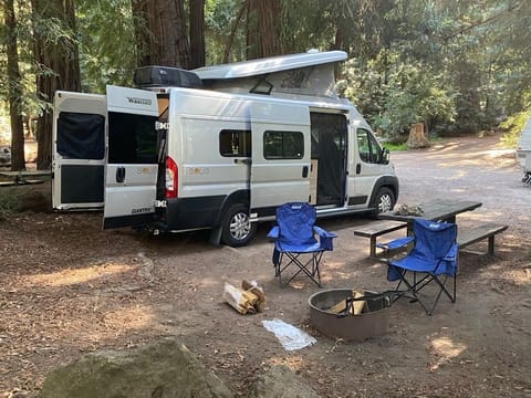 Silverado is so easy to park just under 21' and also easy to find a spot at a campsite!  
