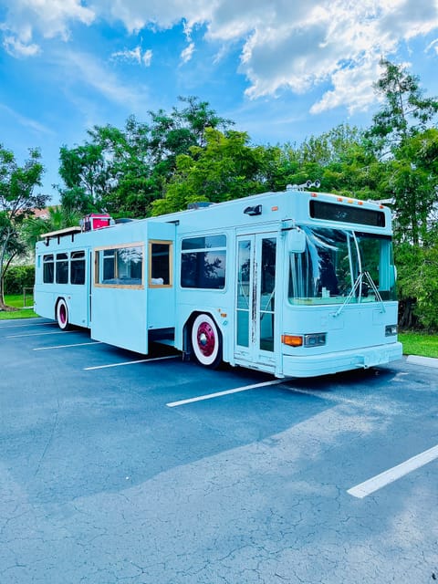 Ever stayed in a bus before? 
Your unique stay is the perfect place for photo ops!