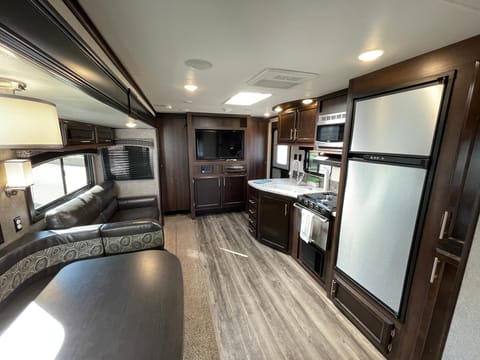 This trailer provides a lot of living space