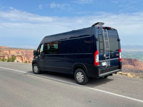 Stella on her maiden voyage taking in the views at Colorado National Monument