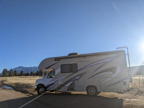 This RV is a perfect balance of size, easy driving, easy parking, and tons of interior room because of the large slide out.