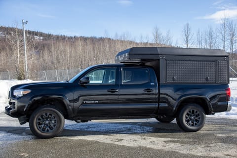 Start your Alaskan Adventure in a Toyota tacoma w/Alu-Cab Canopy Camper! Drivable vehicle in Abbott Loop