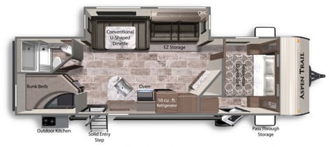 2022 Duchmen Aspen trail 2850BHS Towable trailer in Bartlett