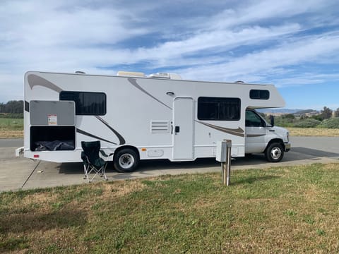 30' Class C RV ready for up to 7 people.