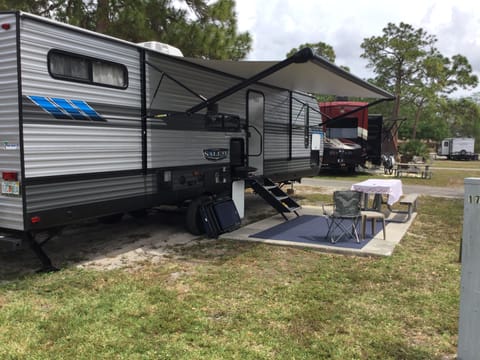 You will make plenty of wonderful memories in this 2 bedroom, 1 bath RV, equipped with all the bells and whistles.  Sleeps up to 8, best appliances.