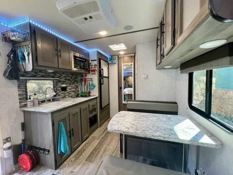 The Sheal Mobile: A Cozy Home Away From Home Towable trailer in Woodfin