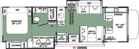 2019 32' Sunseeker-Safe, modern, comfortable, kid-friendly! Bunkhouse! Drivable vehicle in Orland Park