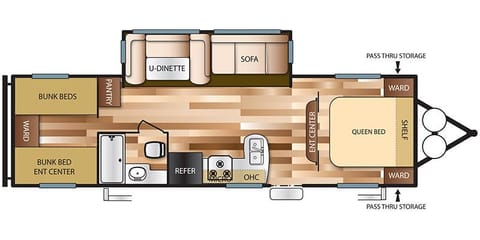 2017 Wildwood Bunkhouse Towable trailer in Kernville