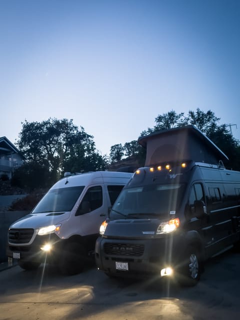 Current fleet - both are incredible rigs that will make your vanlife experience great!