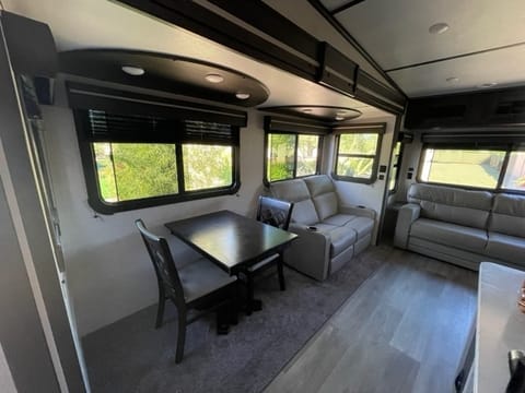 Additional chairs stored in RV.