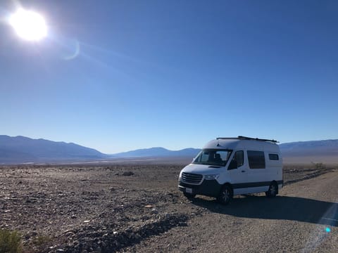 Death Valley at -200ft elevation. Warm and Dry in January