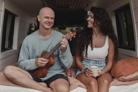 nothing says island vibes like coffee and ukulele!