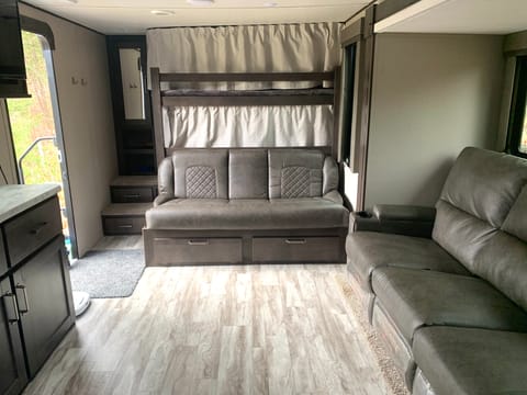 Camp in luxury! Sleeps 6 (Delivery/Set up/Pick up) Towable trailer in Gray