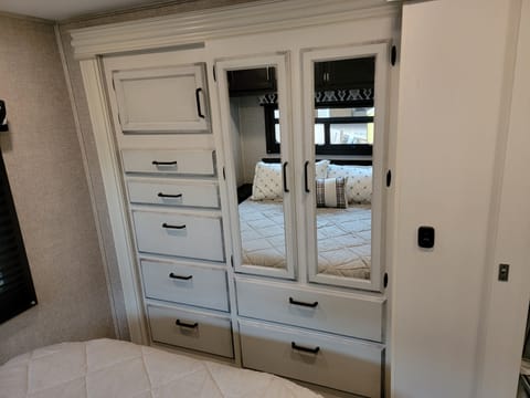 Master bedroom cabinets and drawers 
