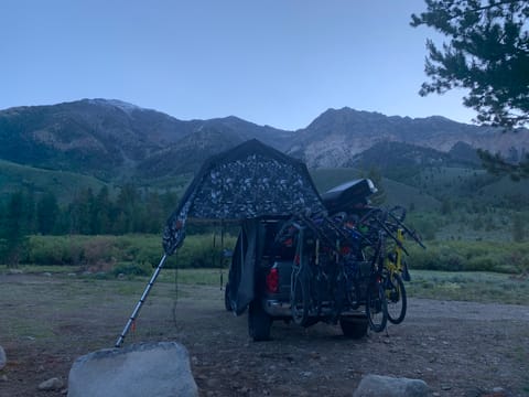 Road Trip Truck with Tepui Tent, Ladder Rack and Awning Drivable vehicle in Millcreek