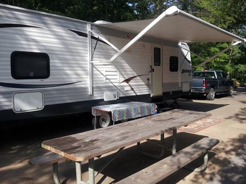 Camping in a State Park or RV park with electric, water, sewer and WiFi provides an excellent place to vacation.