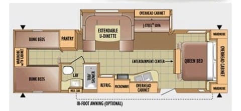 2010 Jayco Jay Flight with two sets of bunks! Drivable vehicle in Bismarck