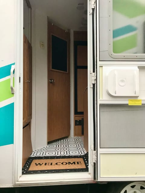 Colorful Camper Towable trailer in Estes Park