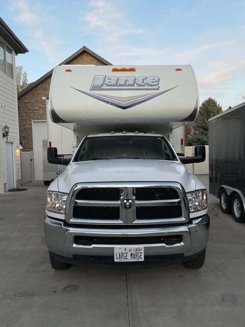 Four Season Lance Truck Camper/Dodge Ram 3500Dually/Side by Side Rental Drivable vehicle in Cedar Hills