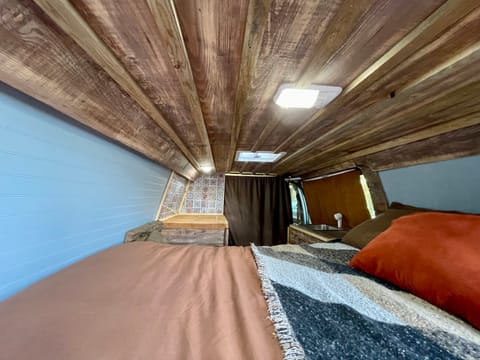 Sleeping area and open floorplan.