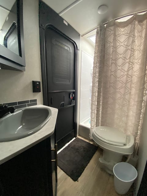 Own personal bathroom with shower and entry door if needed. 