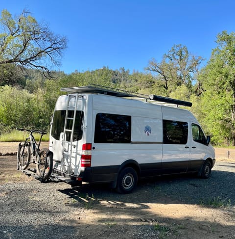 option to rent a bike rack (ebike compatible) or use the hitch for your own