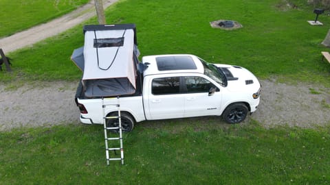 Ram Truck with Roofnest Condor Overland RTT Drivable vehicle in Maple Grove