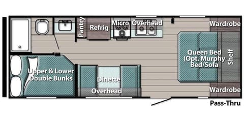 This is the floorplan for this unit.
