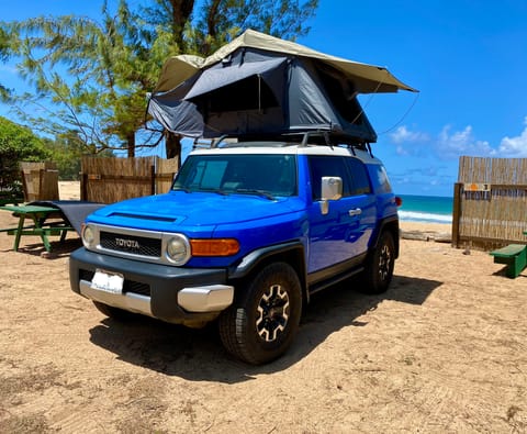 Smurfet our FJ Cruiser Overlander Drivable vehicle in Anahola