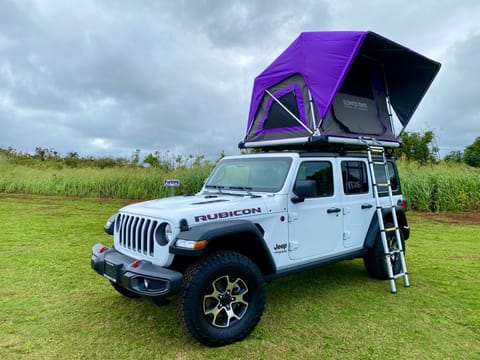 Sleep & Camp Around Kaua'i Island | 2021 Jeep Wrangler Drivable vehicle in Anahola