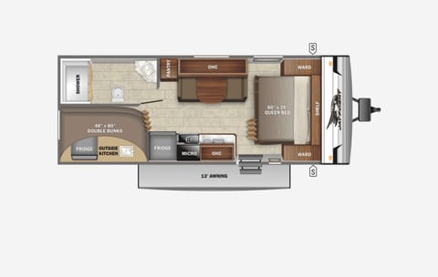 New 2022 Jayco with Ultra Plush Bedding and Comforts. Towable trailer in Kalispell