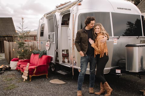 vintage couch not included- we do photoshoots with our airstream. 