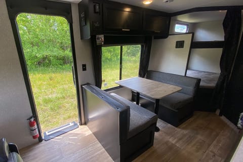 Booth dinette and double bunks