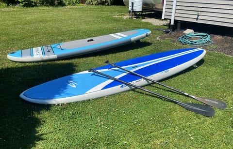 These stand up paddle boards are available $50 a day or $25 for one