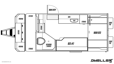 Off-Road 2022 OBI Dweller 15 Towable trailer in Flower Mound