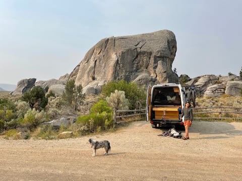 Climbing in City of Rocks Idaho