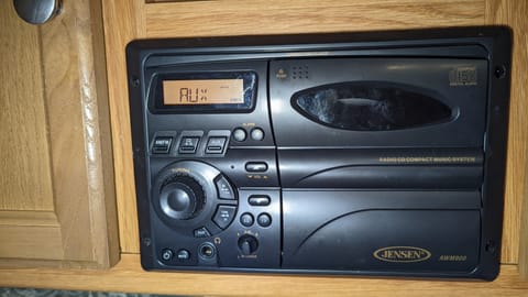 The CD player has Bluetooth connection through the auxiliary. It is called the GT Marine dongle. With indoor and outdoor speakers on an a/b switch.