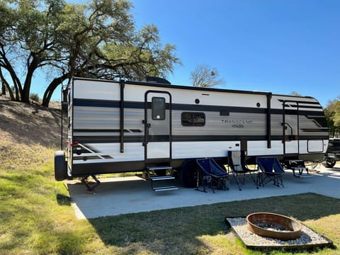 Lawn chairs provided for your use.