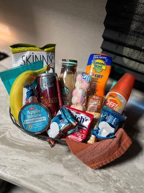 Complimentary snacks.