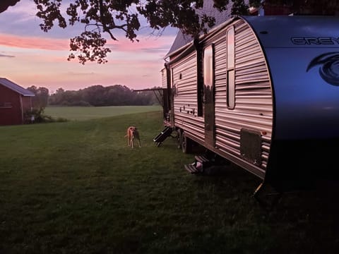 Enjoying the summer sunset on a recent trip! 