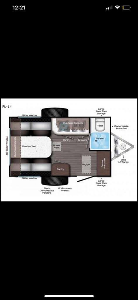 Freedom Chariot - 2019 Travel Lite Falcon F14 Towable trailer in Johns Creek