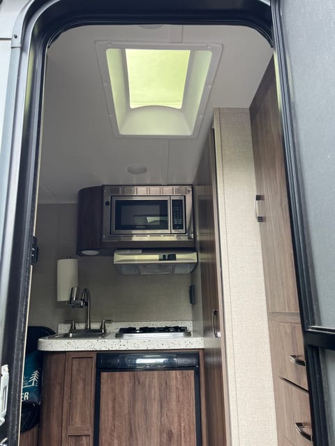 Entry to trailer-Skylight