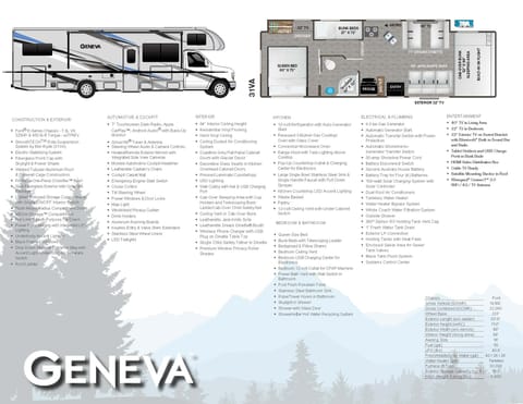 New Thor Geneva 31VA Luxury/Bunks/Fully Equipped/Sleeps 10+/Wi-Fi Véhicule routier in Rancho Cucamonga