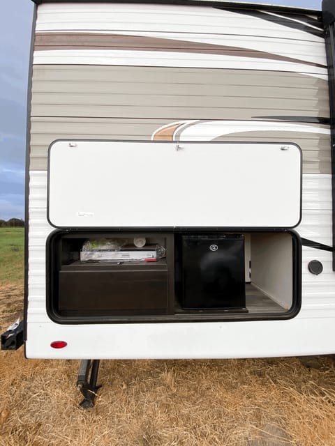 Outdoor fridge. 