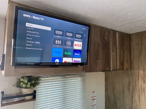 Enjoy a 24" Smart TV while you are camping. Wi-fi is available for purchase, contact your host to make arrangements.
