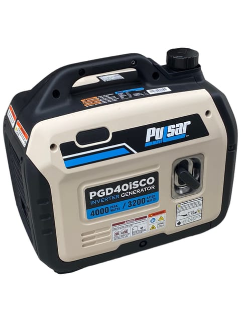 Pulsar 4,000 watt super quite generator 59 dB. This is a great option to provide power to your trailer while you are off the grid. 