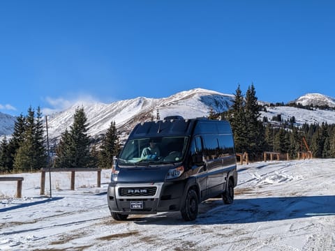 The Webasto furnace lets you comfortably camp in any season, even when snow is on the ground.  